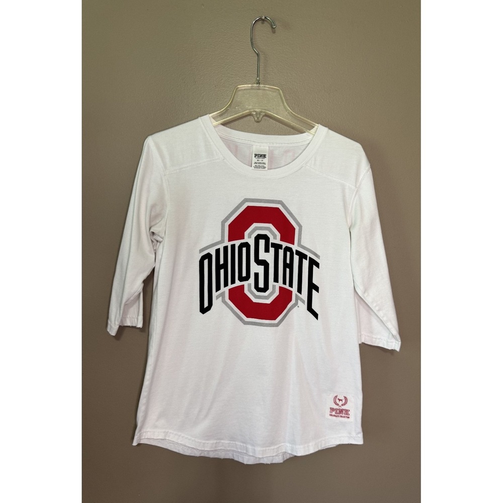 Victoria Secret PINK Ohio State Boyfriend Jersey Tshirt Size XS